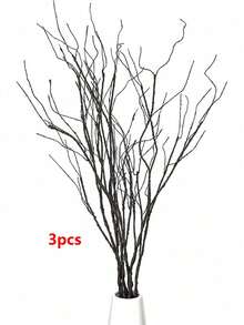 1 件/3 件/5 件 - 逼真卷曲柳树枝装饰性干燥人造树枝,29.53 英寸假可弯曲木棍复古藤蔓/茎 DIY 绿植植物工艺花瓶家居花园酒店农舍装饰情人节家居装饰,春天树枝,人造弯曲配件,春天树枝配件 - 黑色 - 查看 14