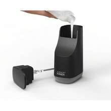 Joseph Joseph Bathroom Slim, Compact Soap Dispenser, Easy-Push Pump Head, Non Drip Nozzle, Fill-Level Window, Refillable, Matt Black,Black - Đen - Xem 3