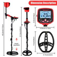 TX-850L Metal Detector Professional Underground Depth Metal Detector High Sensitivity Gold Hunter BackLight Pinpointer - TX-850L套裝 - 查看 5