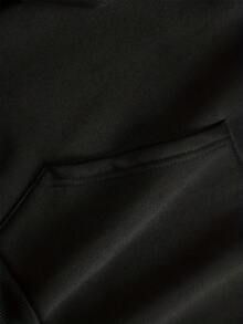 Bluzy z kapturem męskie - Czarne - Zobacz 2