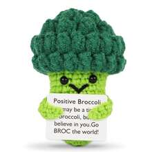 Mini pinguino all'uncinetto con energia positiva, regalo divertente e ispiratore, adatto per donne, uomini, amici, figlie, colleghi, decorazioni in peluche a forma di anatra e squalo, regalo per compleanni e Natale, decorazione calda e carina - Colori misti - Visualizzare 12
