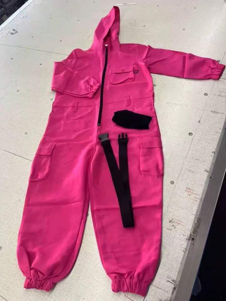 Chaqueta de disfraz de cosplay de casa de papel moneda - Mono rosa rosa - Ver 1