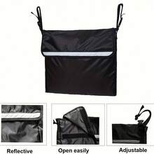 This Large-Capacity Outdoor Wheelchair Armrest Bag Is A Waterproof Storage Bag Suitable For Electric Wheelchair Backrests, Perfect For Travel Or Daily Use. It Provides Ample Space To Store Essentials (Phones, Water Bottles, Medications), While... - Multicolor - View 4