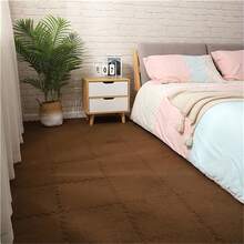 15pcs/Set Versatile Carpet Tiles, Trimmable & Connectable, Thick Non-Slip Cushion Mat For Bedroom, Balcony, Window Sill