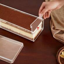 Dust-Proof Tiramisu Box, Mousse Cake Box, DIY Custom INS Baking Dessert Cake Packaging Box - White - View 6