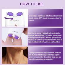 Crema para Cuello Reafirmante, Collagen Firming Cream con Masaje de Rodillos para Hidratante y Reafirmar, Reduce las Arrugas Cuello - 1 - Ver 3