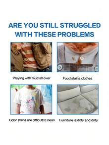 1瓶120毫升洗衣去渍喷雾，温和清洁衣物上的油渍，除臭，多用途，强力去油清洁剂，沙发去渍剂，多用途清洁剂，强效去渍，洗衣去渍喷雾，沙发去渍剂，多用途清洁剂，去渍清洁剂，沙发去渍剂，多用途清洁剂 - 彩色 - 查看 7