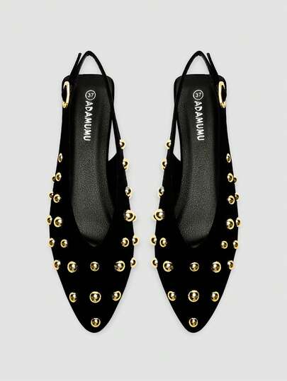 Zapatos planos con lentejuelas de alta gama y cómodos para mujer ADAMUMU, lindos para uso diario, primavera/verano y vacaciones