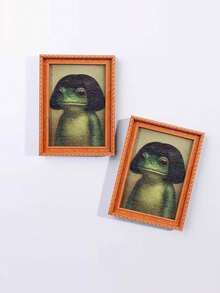 Nam châm tủ lạnh hình ếch độc đáo, kiểu khung ảnh thu nhỏ, phụ kiện trang trí nhà cửa ngộ nghĩnh, đồ thủ công tự làm, thích hợp để trang trí tủ lạnh, bảng trắng và máy rửa chén, đa chức năng, phù hợp cho nhà bếp và văn phòng, quà tặng ngày lễ và sinh nhật, quà tặng tiệc tùng, trang trí nhà cửa. - Nhiều màu - Xem 7