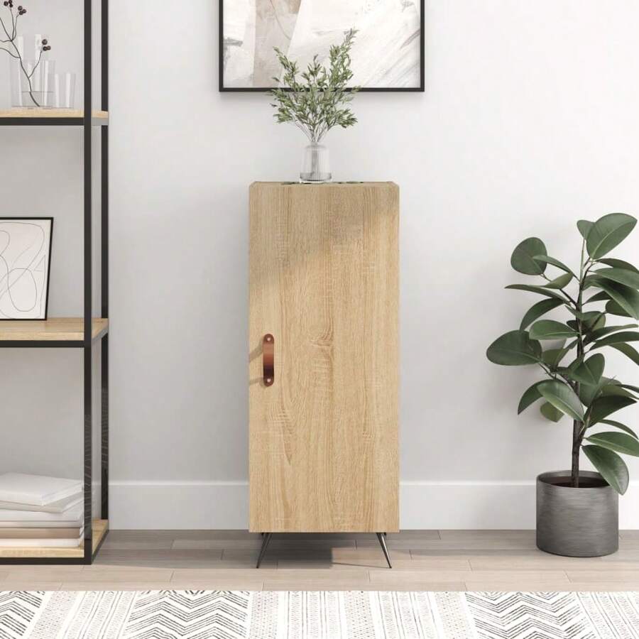 Buffet vidaXL Chêne Sonoma 34,5 x 34 x 90 cm Matériau à base de bois - Multicolore - Voir 1