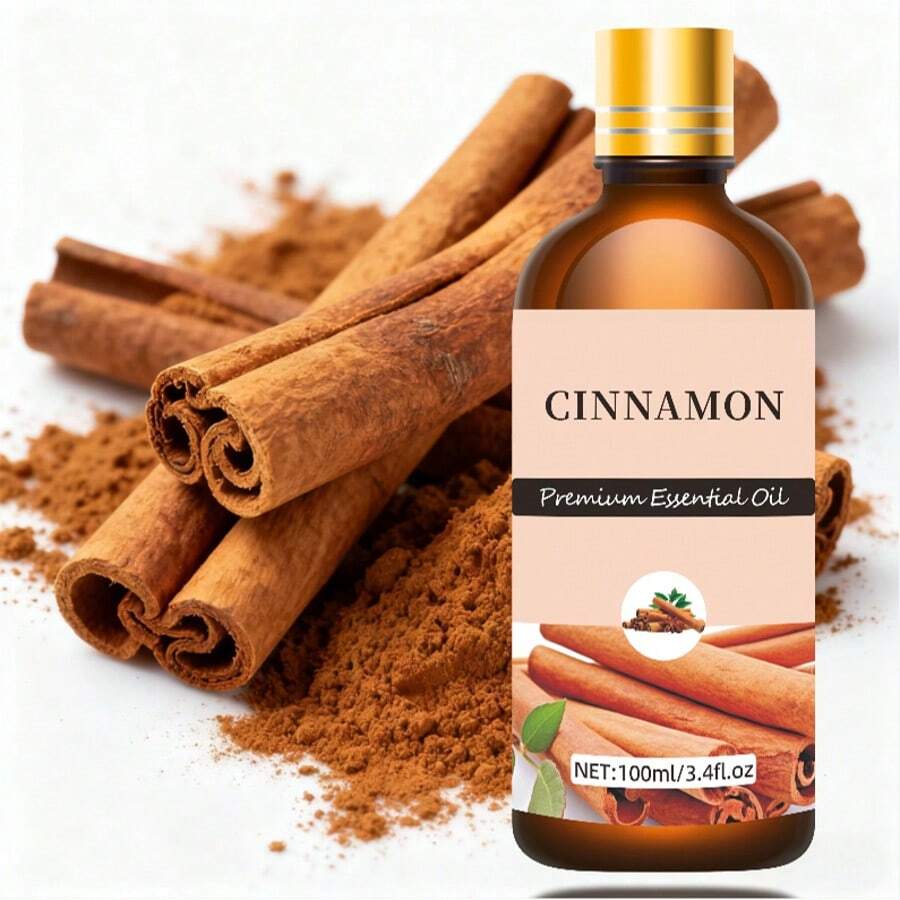 100ml/30ml/10ml Cinnamon Essential Oil, Aromatherapy Oil, Suitable For Diffuser, Humidifier, Soap/Candle Making, Unisex, Ideal Gift - Cinnamon Essential Oil - View 1