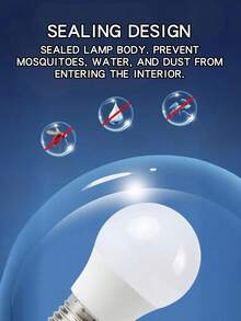 Bộ 8 bóng đèn LED E27, công suất 7W/9W/12W/15W, điện áp 110-265V, độ sáng cao, tiết kiệm năng lượng, bóng đèn LED chiếu sáng trong nhà cho phòng khách, gia đình. - Bóng đèn - Xem 6