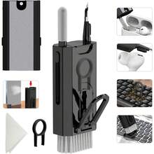 8-In-1/10-In-1/11-In-1/20-In-1 Laptop, Phone Screen Cleaning Kit, Includes Brush For Keyboard Cleaning, Electronic Devices Cleaning Tools, 3-In-1 Cleaning Pen Compatible With Air, Multi-Functional Cleaning Set For Headphones, Keyboard, Laptop, Phone, Computer Monitor, Cleaning Spray For Computer & Phone Keyboards, Durable Brush Pen For Computers & Phones, Effective Duster For Daily Use And Travel, Essential Maintenance Tool - Multicolor - View 8