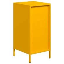 vidaXL Musztardowo-żółty bufet 35 x 39 x 73,5 cm Stal walcowana na zimno - Wielokolorowe - Zobacz 7