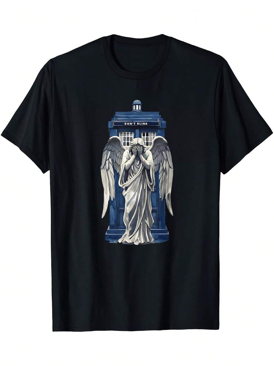 Women-Shirt Tshirt Weeping With Blue Box 1 Fan Fun-Shirt - Black - View 1