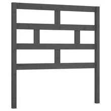 Tête de lit vidaXL grise 81x4x100 cm en pin massif - Multicolore - Voir 7