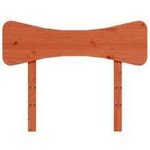 Tête de lit vidaXL, marron ciré, 100 cm, en pin massif - Multicolore - Voir 4