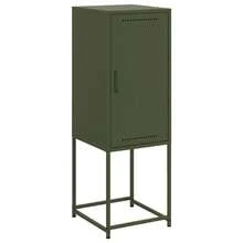 Credenza vidaXL verde oliva 36x39x107 cm in acciaio - Multicolore - Visualizzare 10