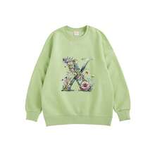 1pc, A-Z Clothes Stickers Beautiful Alphabet With Flower Heat Transfer For Clothes Pillow Patches Iron On Sticker Diy A-Level Washable Clothes Decals - Multicolor - View 5