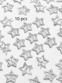 2/10/20/40个装 女士粉色星星时尚基础款发夹，发饰，情人节饰品 - 粉色 - 查看 20