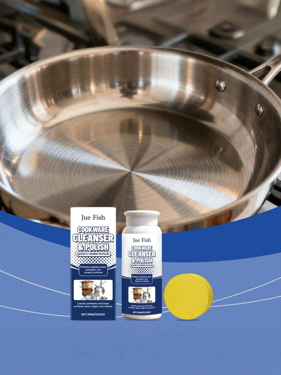 Cookware Cleaning & Polishing Powder, Deep Cleaning & Degreasing For Various Materials Like Pots, Pans, Countertops, Easy To Rinse - Multicolor - View 1
