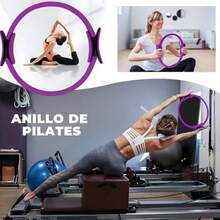 Equipo de Pilates para Entrenamientos en Casa, Kit De 11 Pilates En Casa, Pelota de Yoga de 25 cm, 8 Formas de Goma para Yoga, Bandas de Resistencia, Perfecto para Hacer Ejercicio en casa(Púrpura) - Multicolor - Ver 4