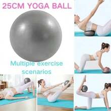 YAYUSI Kit de Pilates en Casa,11 Piezas Pilates Kit, Accesorios de Entrenamiento para Pilate con Pelota de Yoga 25cm, Bandas De Resistencia y Cuerda Yoga 8 Formas,para Tonificar Brazos,Muslos Piernas(Gris) - Multicolor - Ver 3