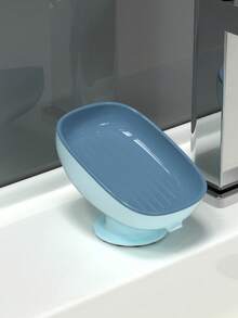 1个豪华皂碟架，吸盘式浴室梳妆台收纳架，淋浴皂托 - 彩色 - 查看 7