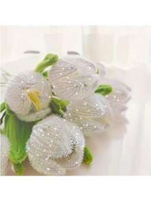 322件装闪光发根清洁刷，激光发根清洁刷，圣诞主题，闪亮雪尼尔纤维发根清洁刷，圣诞工艺发根清洁刷，适用于DIY工艺和清洁 - 彩色 - 查看 9