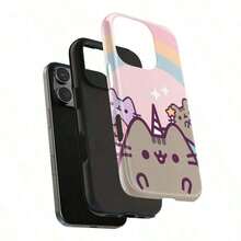 2pcs(5)A Cute Pusheens Phone Case That Features Ice Cream, Compatible With For Iphone Models 16E, 16, 15, 14, 13, 12, 11 Pro Max, X, XR, XS Max, 8, And 7 Plus, Made Of Transparent TPU Soft Shell Smartphonelong Sleeve Tops17promaxlong Sleeve Tops - 1pc - 查看 5
