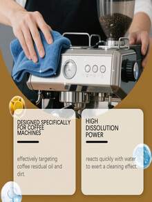 Coffee Machine Descaling Tablets, Coffee Machine Cleaning Tablets (Remove Coffee Stains And Dirt), Filter Maintenance Tablets, Cleaning Effervescent Tablets, Espresso Machine Cleaning Tablets, Coffee Stain And Limescale Remover, Effervescent Tablets, Household Electric Kettle Oxygen-Based Cleaner - Multicolor - View 4