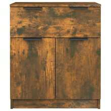 Credenza vidaXL in rovere affumicato 60x30x70 cm, materiale a base di legno - Multicolore - Visualizzare 5