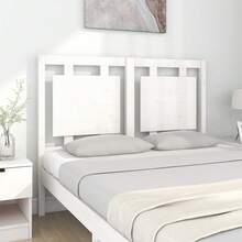 Tête de lit vidaXL blanche 125,5 x 4 x 100 cm en pin massif - Multicolore - Voir 3