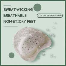 20 Unidades De Protetores Antiderrapantes Para Salto Alto Feminino, Previnem Dores, Absorvem O Suor, Protetores Autoadesivos Para A Parte Frontal Do Pé - Palmilhas Autoadesivas, Respiráveis E Antiderrapantes Para Sapatos De Salto Alto E Sandálias Femininas, Proporcionam Maior Aderência E Conforto Com Absorção De Impacto. Palmilhas, Ideais Para O Dia Dos Namorados, Natal, Dia De Ação De Graças, Estilo Casual, Acessórios Para Calçados Casuais, Palmilhas De Inserção. - Bege - Ver 3