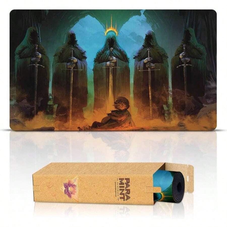 Amon Bordes cosidos - Alfombra de Juego El Seor de los Anillos - Compatible con tapete de Juego - Juega a MTG, TCG - Cosido - Ver 1