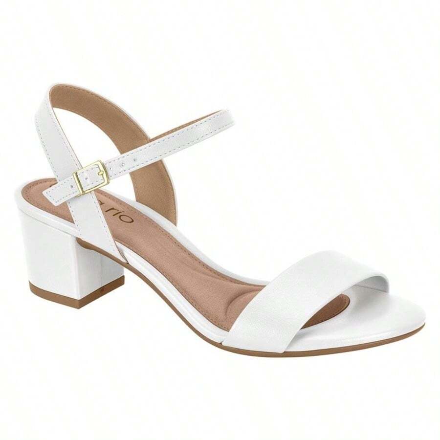Beira Rio Women's Sandal With Medium Chunky Heel 82461176 - White Napa 82461176 - View 1