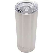 BUILT - Juego de vasos de acero inoxidable de doble pared con tapa de repuesto, 2 cepillos de limpieza reutilizables de alambre Tritan en caja de regalo, 30 onzas, amatista(Juego de vasos (20 onzas) plateado) - Multicolor - Ver 6