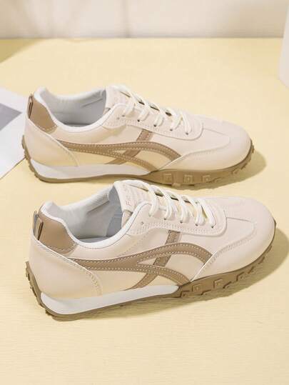 American Vintage Retro & German Training Dam Casual Sneakers", "Mjuka och bekväma lågskor för daglig pendling och mode