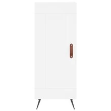 Buffet vidaXL blanc 34,5 x 34 x 90 cm, matériau à base de bois - Multicolore - Voir 5