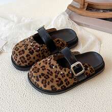 1双儿童休闲平底拖鞋，简约百搭，时尚儿童户外凉鞋 - 棕色 - 查看 13