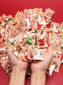 50 pezzi Magneti da frigo natalizi in resina, Babbo Natale, Pupazzo di neve, Albero di Natale, Regali natalizi, Lavorazione durevole, Decorazioni invernali, Temi natalizi, Magneti stagionali in confezione, Decorazioni natalizie, Disegni di pupazzi di neve, Disegni di Babbo Natale, Magneti fatti a mano, Artigianato in resina, Decorazioni natalizi per il frigo, Acquirenti di regali, Acquirenti di Natale - Multicolore - Visualizzare 4