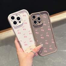 La carcasa del teléfono anti - caída simple y de moda está hecha de material tpu con un patrón de cereza para iPhone 17, 16, 15, 14, 13, 12, 11 Pro / air / xR / XS y samsungs25 / S24 / S23 / S22 / Fe / plus, que ofrece protección de amortiguación. Regalos para amigos y San valentín. - Burdeos - Ver 4
