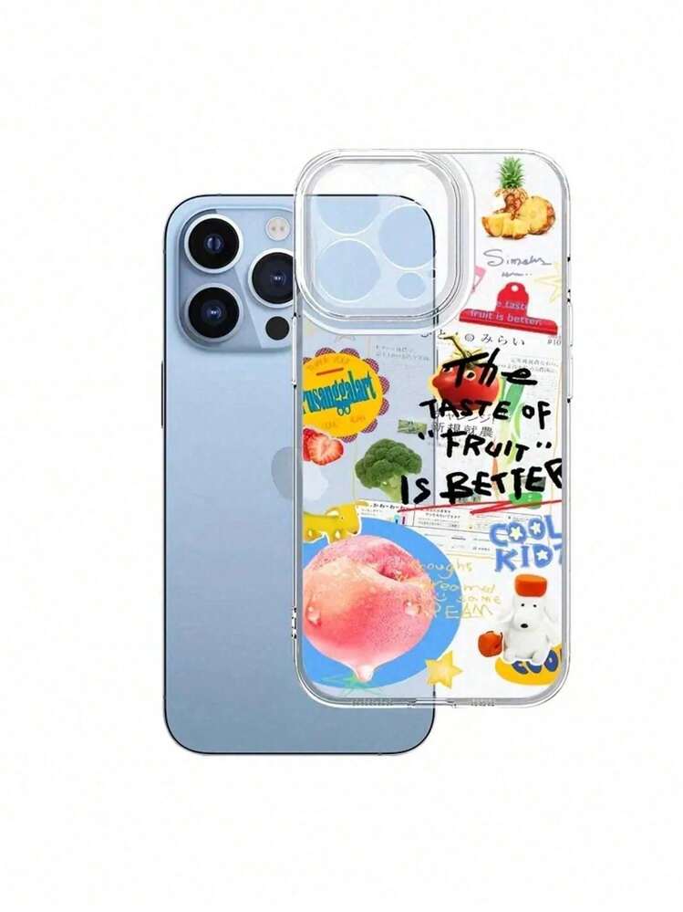 Estuche de PC transparente brillante con diseños de moda y protección completa de lentes - Multicolor - Añade 7