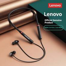 Lenovo HE05 X 1pc Bluetooth Earphones Earphone Waterproof Earplugs HIFI Sound Magnetic Neckband Headset Sports Headphone Chinese Packaging