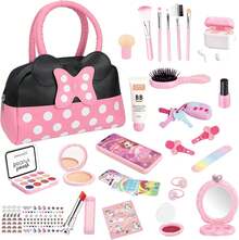 RFID Bolso de Juego para niñas pequeñas, Juego De Bolsas para Niñas Dress Up, Set de Juego de Maquillaje de Simulación, Juguete de Princesa, Regalo de Cumpleaños para Niñas - 1 - Ver 1