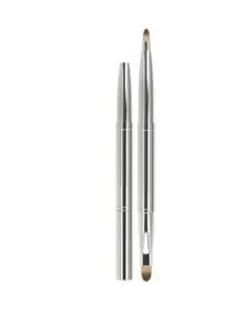 Telescopic, Single-Head Lip Brush; Makeup Brush With Lid; Portable Lipstick Brush - Multicolor - View 9
