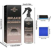 Limpiador de llantas, limpiador de llantas sin ácido Stealth Brake Bomber, perfecto para limpiar llantas y neumáticos sucios,  para llantas de aleación, cromadas y pintadas. - Negro - Ver 3