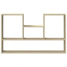 vidaXL Wandregal Sonoma-Eiche 99x15x60 cm Holzwerkstoff - Verschiedenfarbig - Übersicht 4