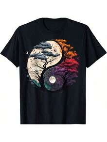 Yin Yang Tree Of Life T-Shirt - White - View 6