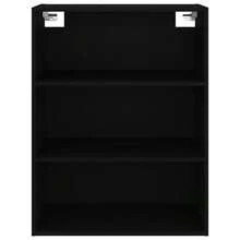 Mobiletto a muro vidaXL nero 69,5x32,5x90 cm - Multicolore - Visualizzare 5